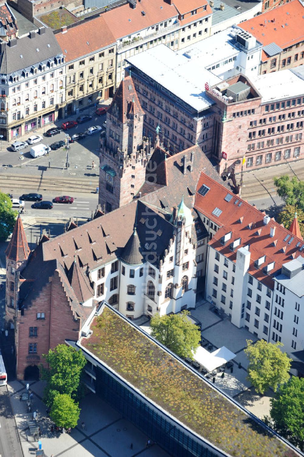 Luftaufnahme Saarbrücken - Rathaus St. Johann in Saarbrücken im Saarland