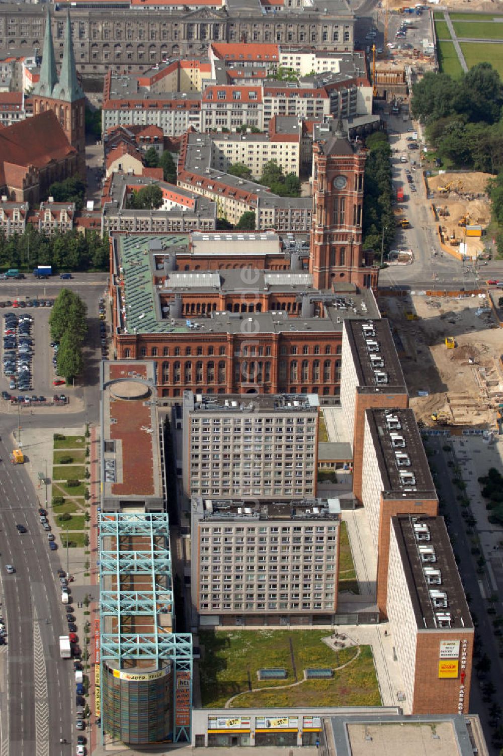 Berlin aus der Vogelperspektive: Rathaus-Passagen Berlin