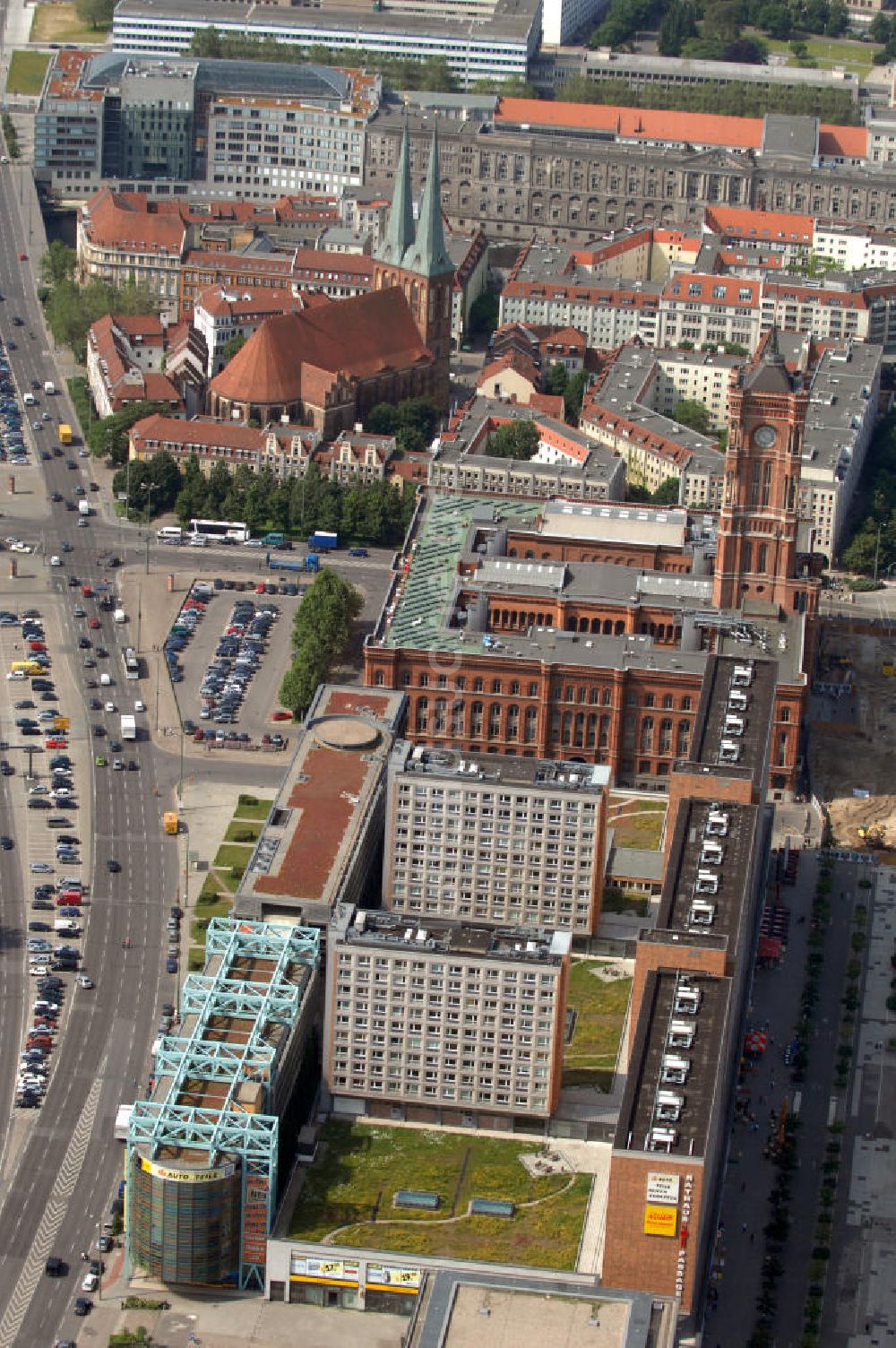 Berlin von oben - Rathaus-Passagen Berlin