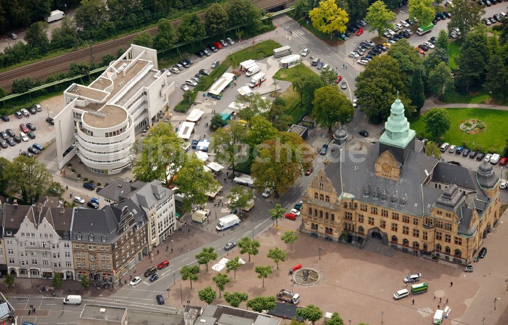 Recklinghausen aus der Vogelperspektive: Rathaus Recklinghausen im Bundesland Nordrhein-Westfalen