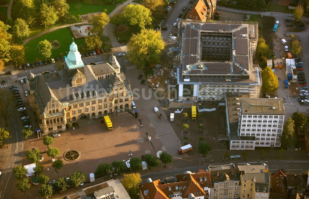 Luftbild Recklinghausen - Rathaus Recklinghausen im Bundesland Nordrhein-Westfalen