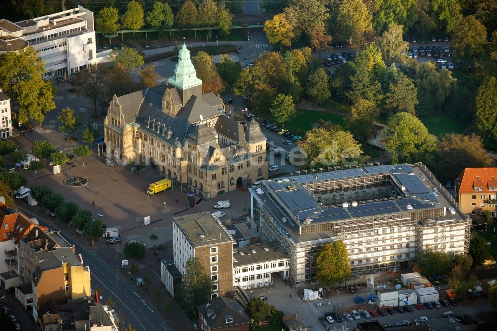 Recklinghausen aus der Vogelperspektive: Rathaus Recklinghausen im Bundesland Nordrhein-Westfalen