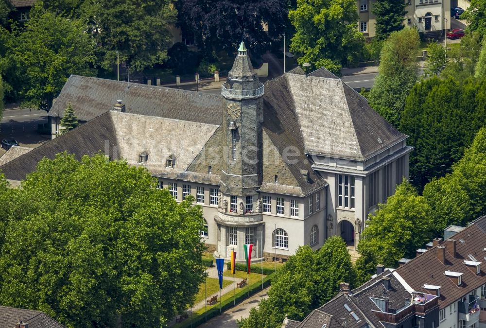 Luftaufnahme Schwerte - Rathaus Schwerte im Bundesland Nordrhein-Westfalen