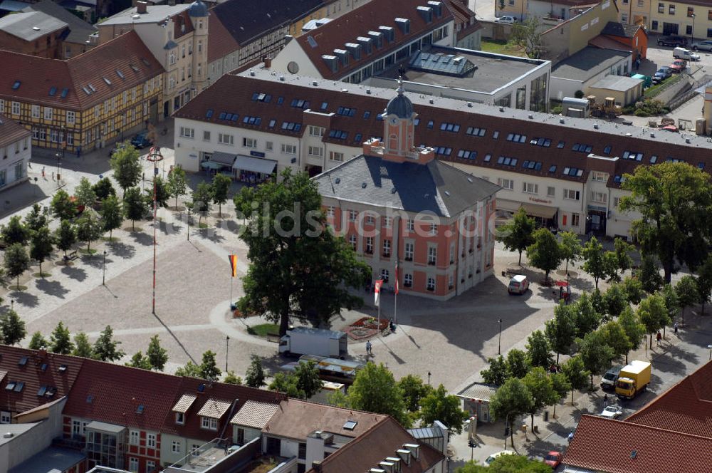 Luftaufnahme TEMPLIN - Rathaus Templin