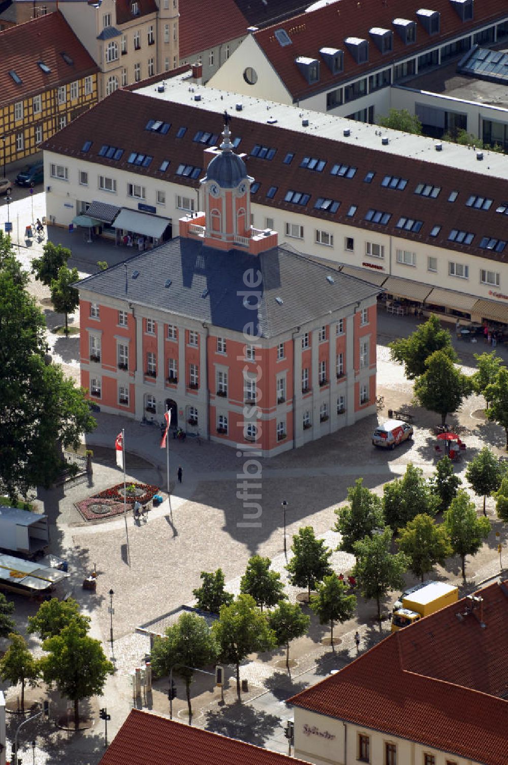 Luftaufnahme TEMPLIN - Rathaus Templin