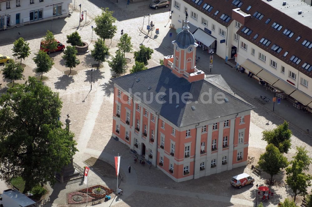 Luftbild TEMPLIN - Rathaus Templin