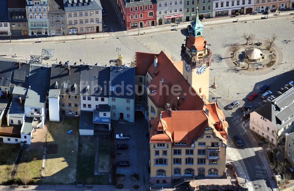 Luftaufnahme Waldheim - Rathaus in Waldheim