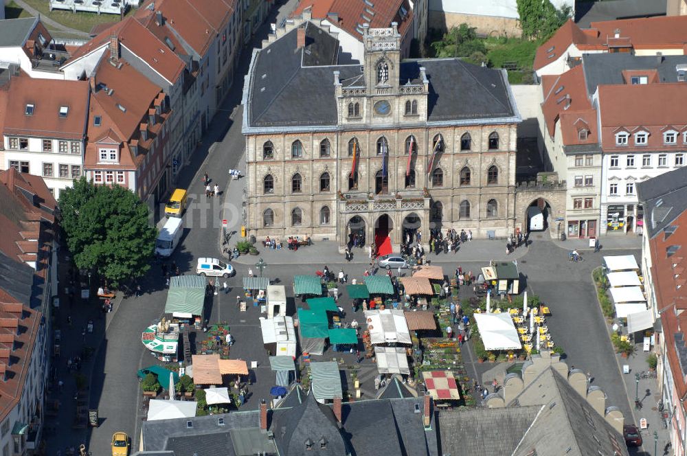 Luftbild Weimar - Rathaus Weimar