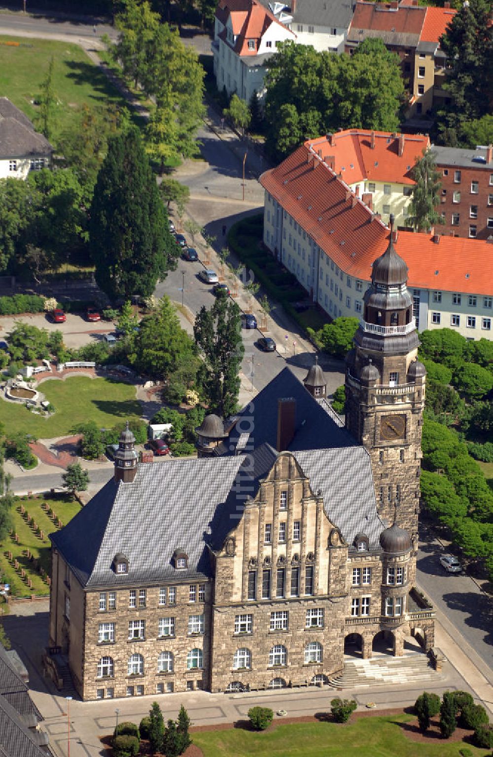 Luftbild Wittenberg - Rathaus Wittenberge