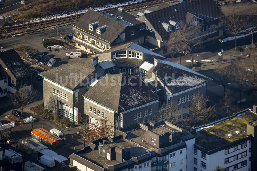 Luftaufnahme Olsberg - Rathaus im Zentrum von Olsberg im Bundesland Hessen