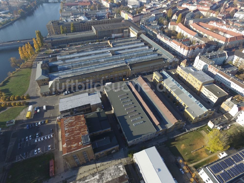 Berlin von oben - Rathenau-Hallen in Berlin