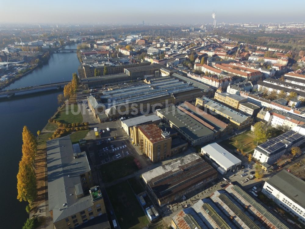 Luftbild Berlin - Rathenau-Hallen in Berlin