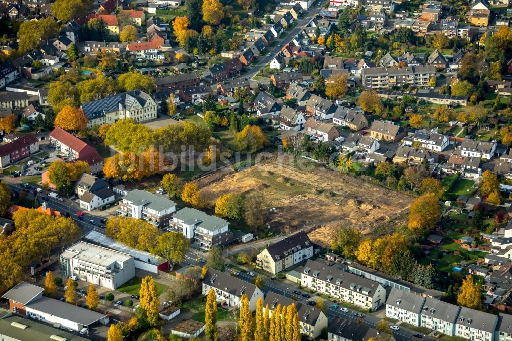 Luftbild Bottrop - Rückbau der alten Sportplatzanlagen des SV Rhenania Bottrop 1919 an der Horster Straße in Bottrop im Bundesland Nordrhein-Westfalen