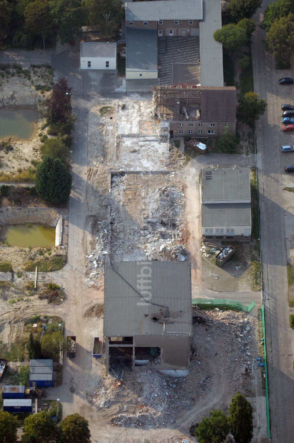 Berlin aus der Vogelperspektive: Rückbau auf dem Gelände des Vivantes Klinikum Berlin-Hellersdorf