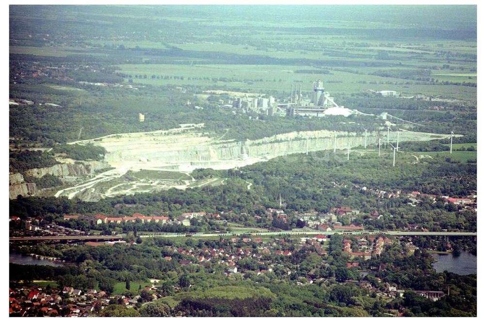 Rüdersdorf von oben - Rüdersdorf