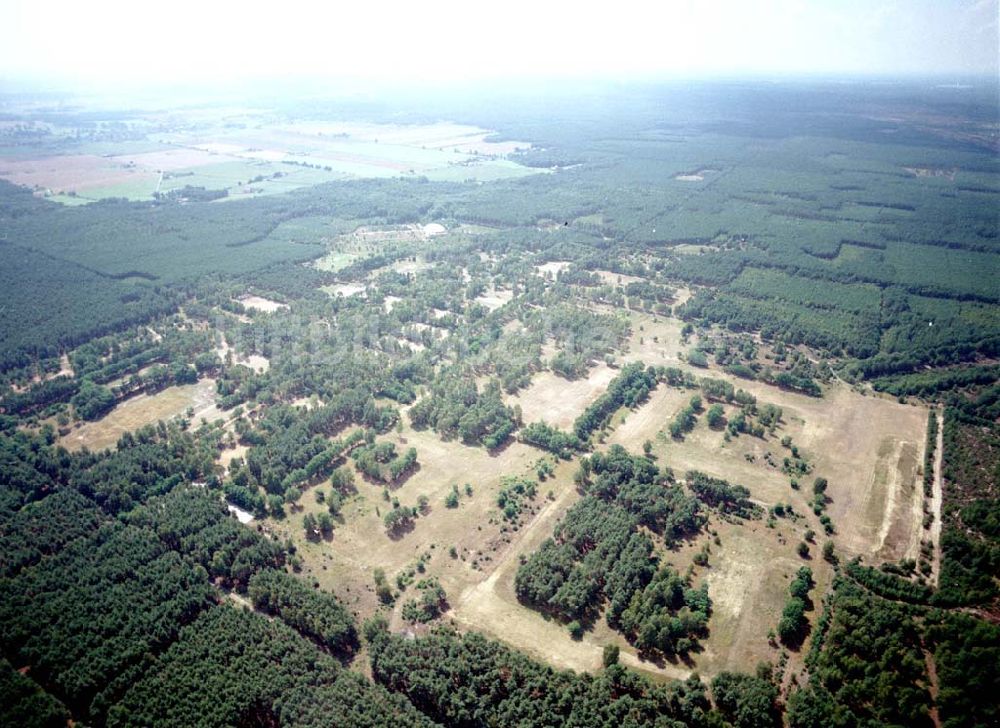 Luftaufnahme Drachhausen / Brandenburg - Re- naturiertes, ehemaliges Kasernengelände bei Drachhausen in Brandenburg