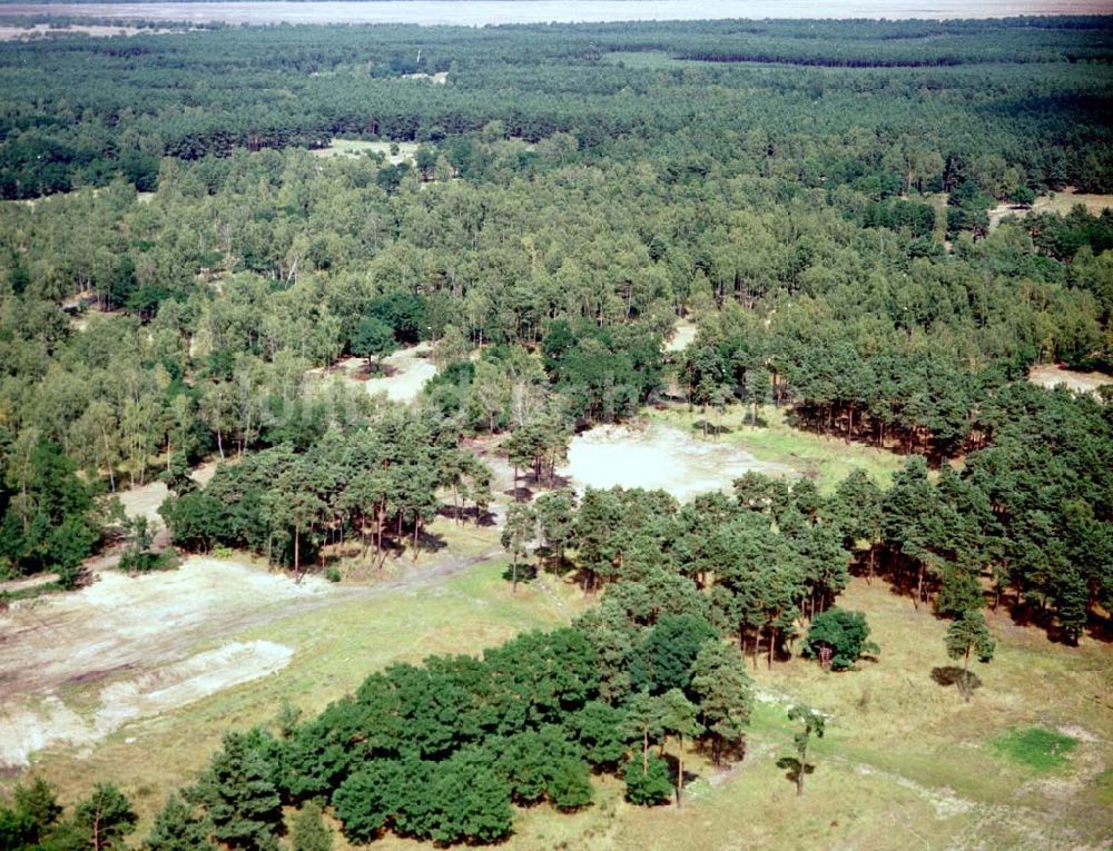 Luftbild Drachhausen / Brandenburg - Re- naturiertes, ehemaliges Kasernengelände bei Drachhausen in Brandenburg