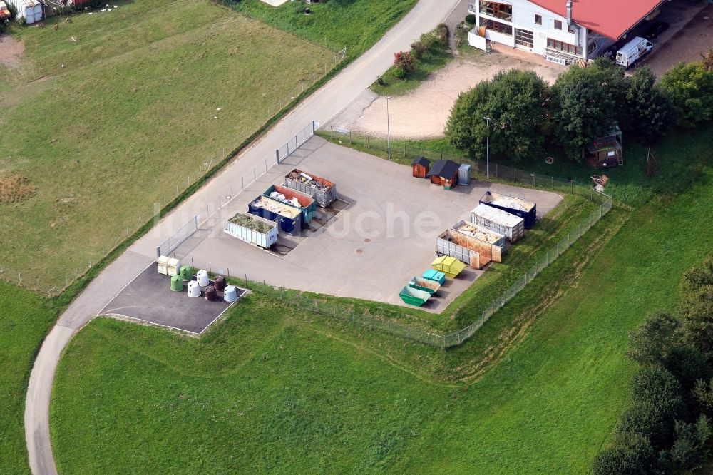 Luftaufnahme Görwihl - Recyclinghof in Görwihl im Bundesland Baden-Württemberg