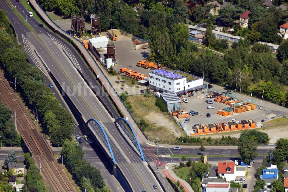 Luftaufnahme Berlin - Recyclinghof Oberspree in Berlin Köpenick