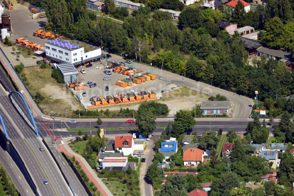 Berlin von oben - Recyclinghof Oberspree in Berlin Köpenick