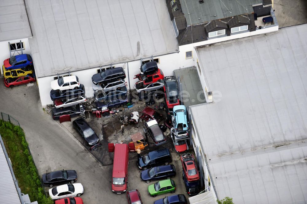 Luftaufnahme Wandlitz - Recyclingplatz Wandlitz