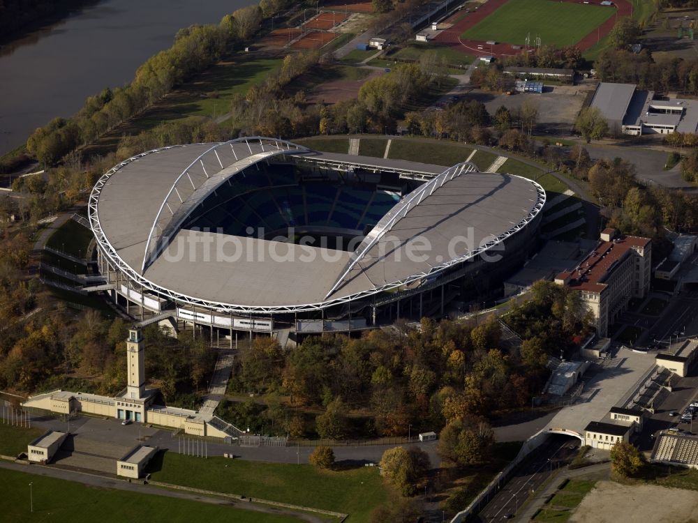 Luftbild Leipzig - Red Bull Arena in Leipzig im Bundesland Sachsen