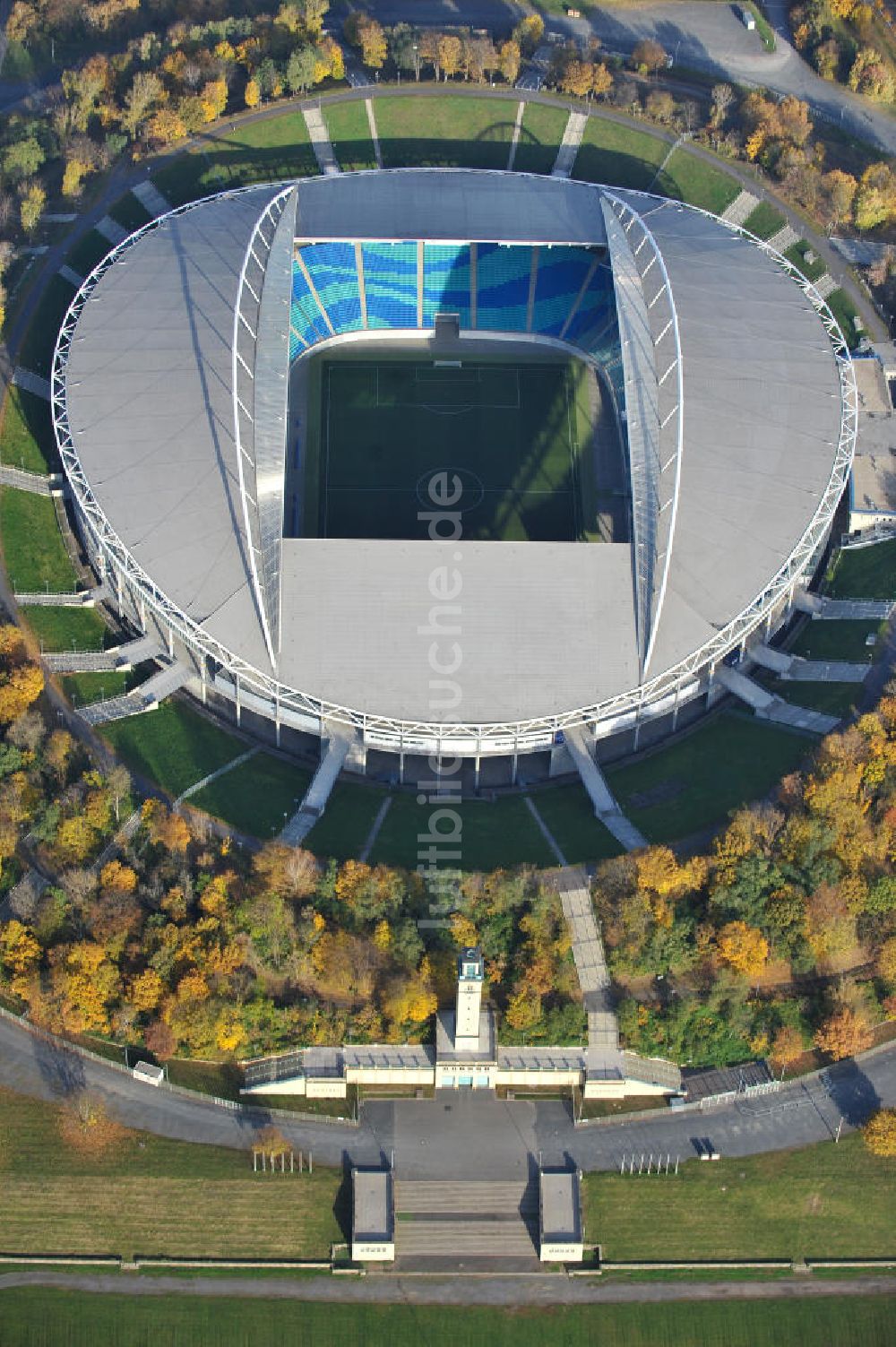 Luftbild Leipzig - Red Bull Arena (vormals Zentralstadion) in Leipzig