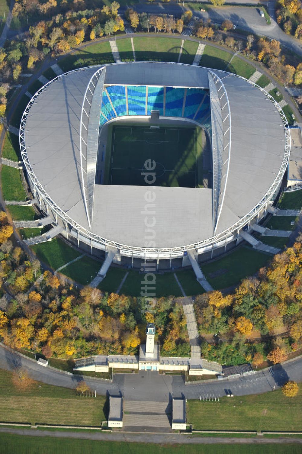 Luftaufnahme Leipzig - Red Bull Arena (vormals Zentralstadion) in Leipzig