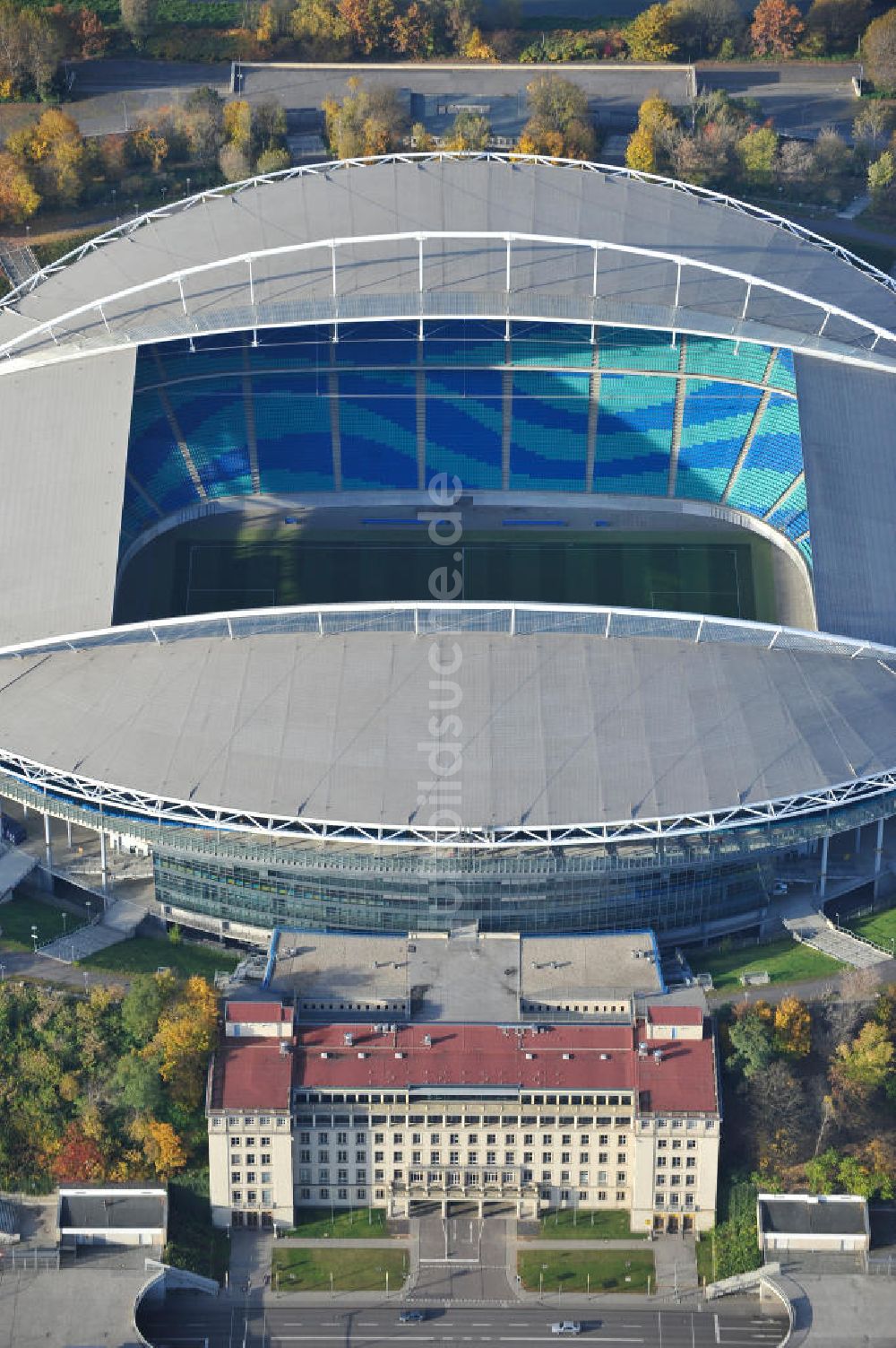 Leipzig von oben - Red Bull Arena (vormals Zentralstadion) in Leipzig