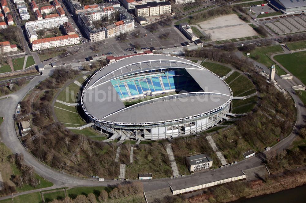 Luftbild Leipzig - Red Bull Arena (vormals Zentralstadion) in Leipzig