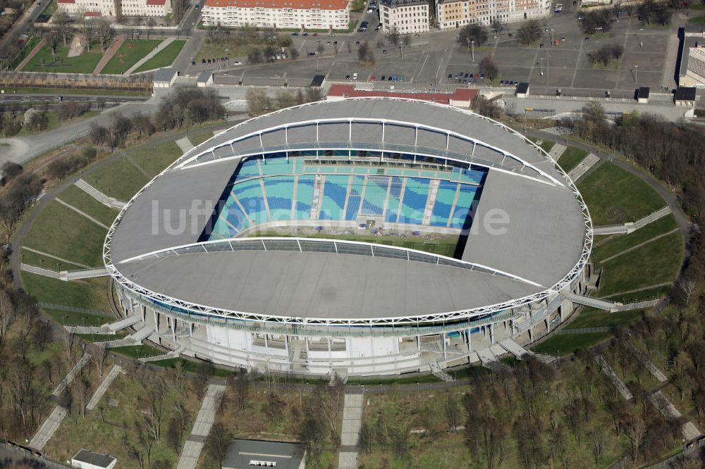 Luftaufnahme Leipzig - Red Bull Arena (vormals Zentralstadion) in Leipzig