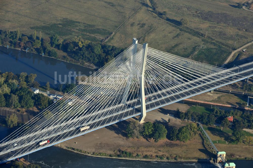 WROCLAW - BRESLAU von oben - Redzinski Brücke Breslau / Wroclaw