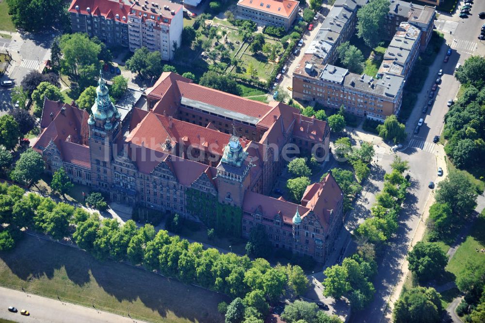 Luftaufnahme Stettin / Szczecin - Regierungsgebäude in Stettin / Szczecin