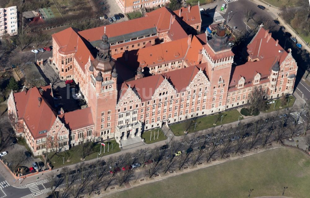 Luftaufnahme Stettin - Regierungsgebäude in Stettin / Szczecin in Poland