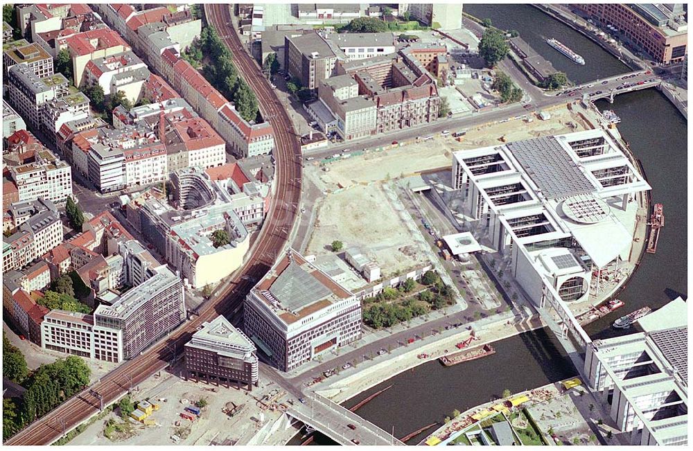 Berlin Mitte von oben - Regierungsviertel