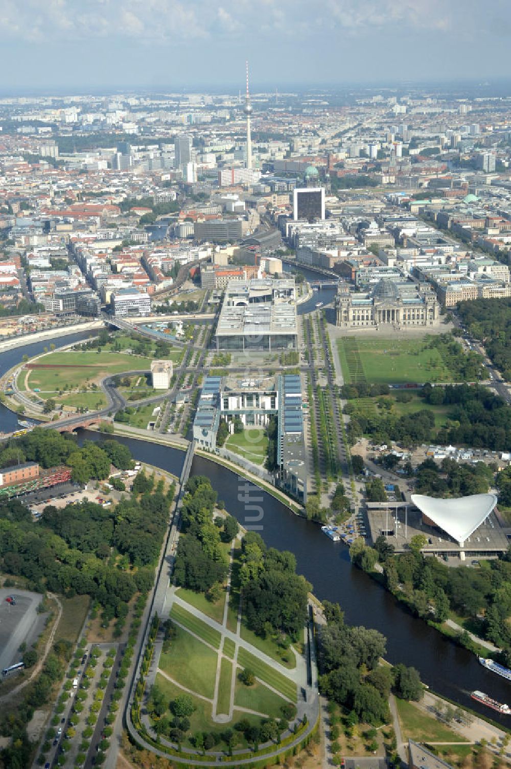 Luftaufnahme Berlin - Regierungsviertel Berlin