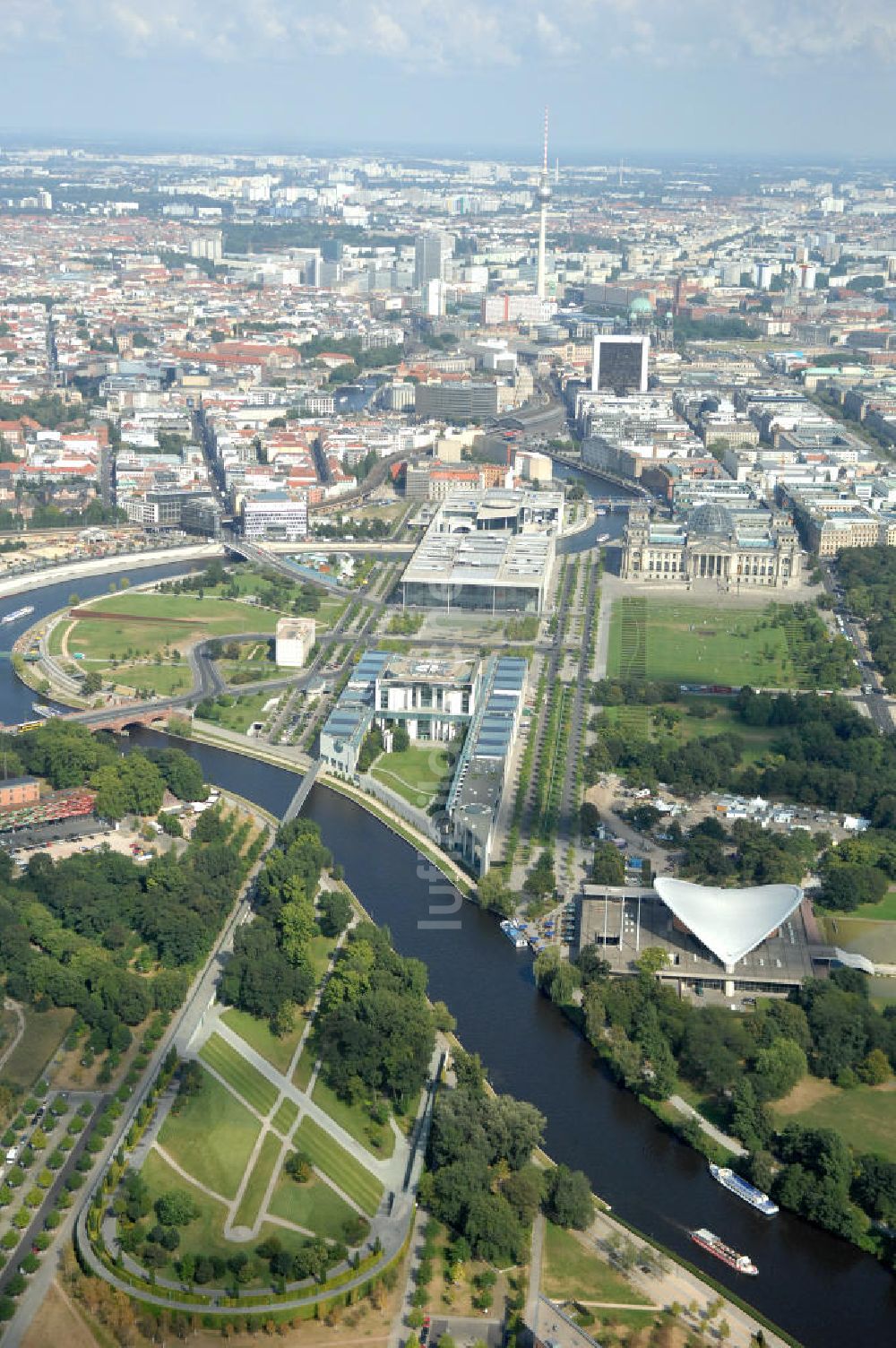 Berlin aus der Vogelperspektive: Regierungsviertel Berlin