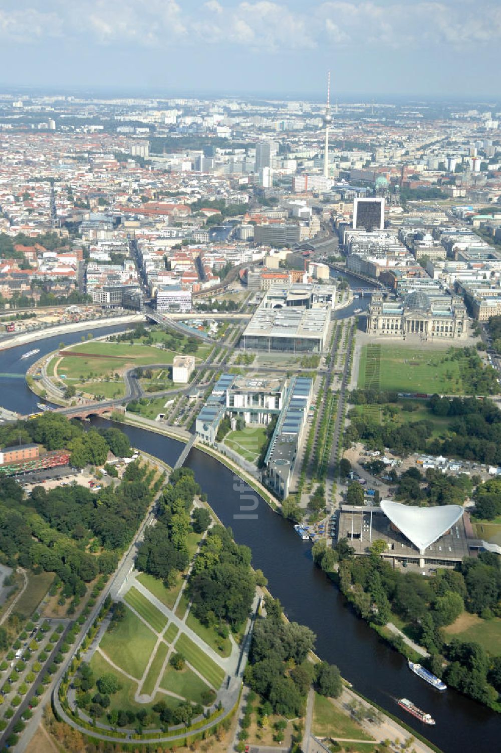 Luftbild Berlin - Regierungsviertel Berlin