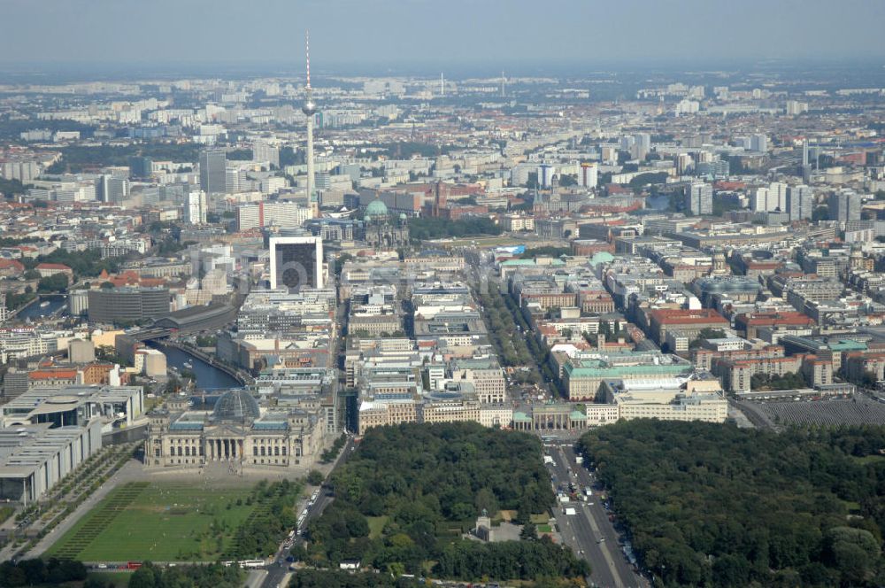 Luftaufnahme Berlin - Regierungsviertel Berlin