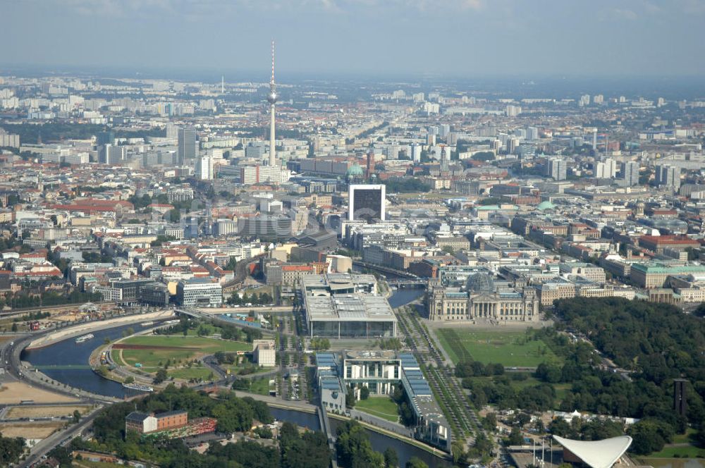 Berlin aus der Vogelperspektive: Regierungsviertel Berlin