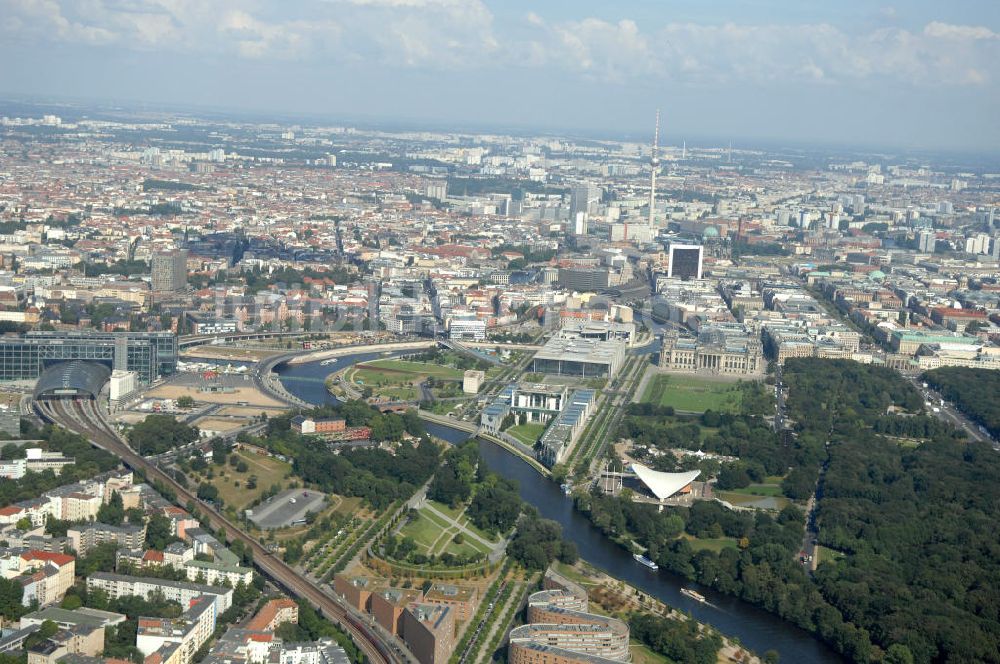 Berlin aus der Vogelperspektive: Regierungsviertel Berlin