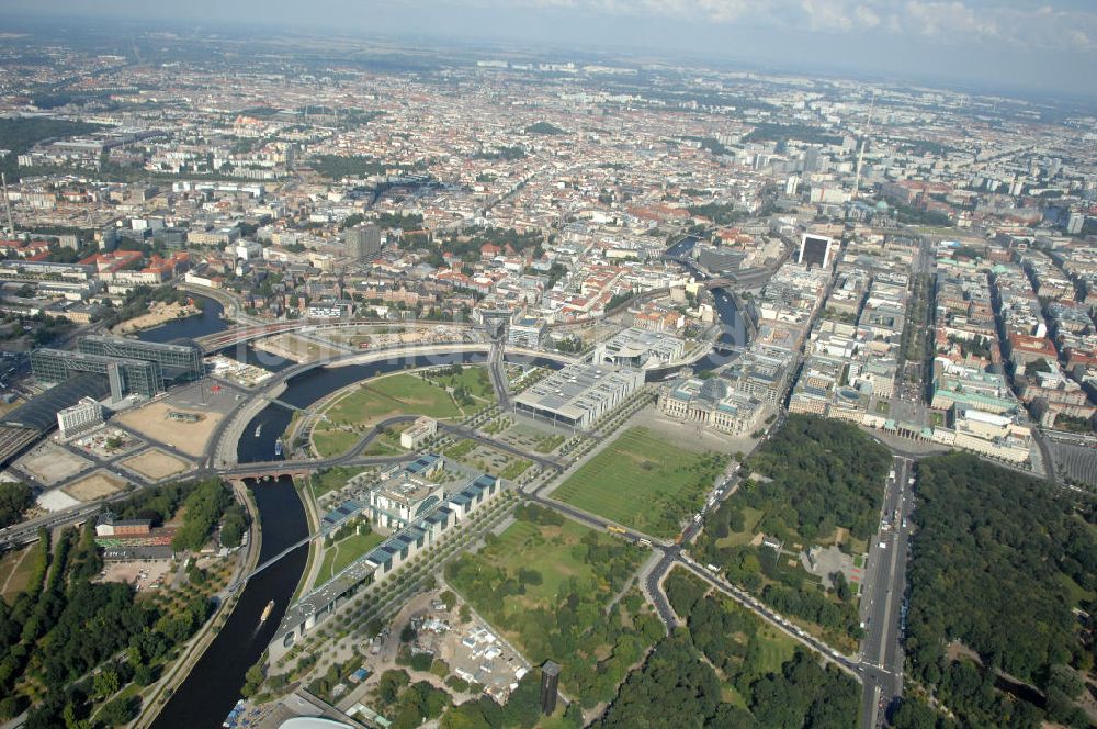 Luftaufnahme Berlin - Regierungsviertel Berlin