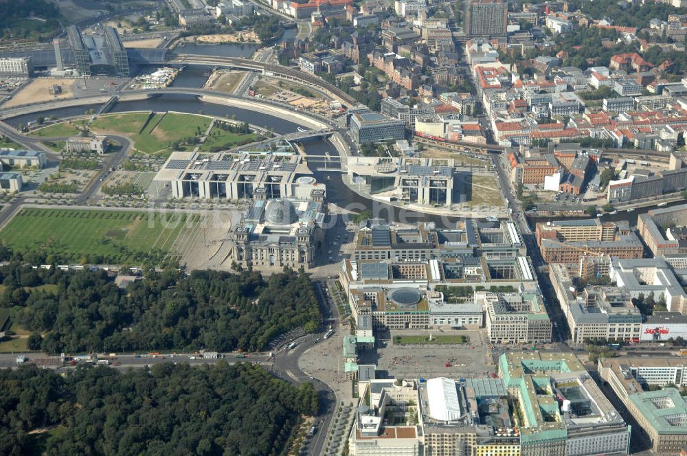 Luftaufnahme Berlin - Regierungsviertel Berlin