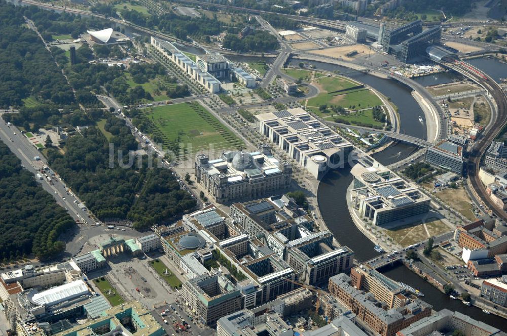 Berlin aus der Vogelperspektive: Regierungsviertel Berlin