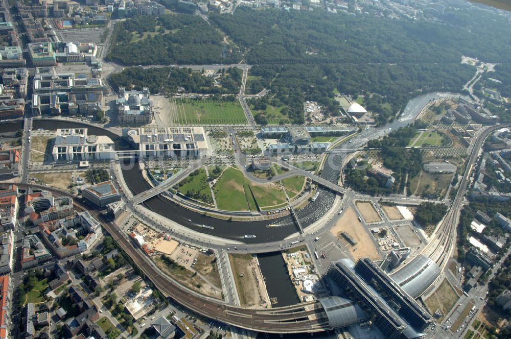 Luftaufnahme Berlin - Regierungsviertel Berlin