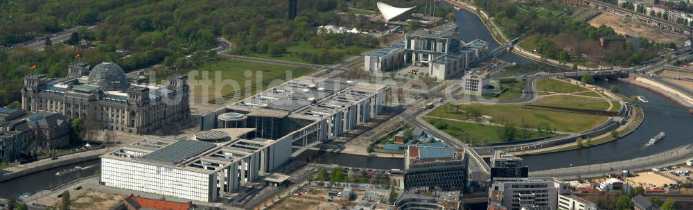 Berlin von oben - Regierungsviertel des Berliner Tiergarten