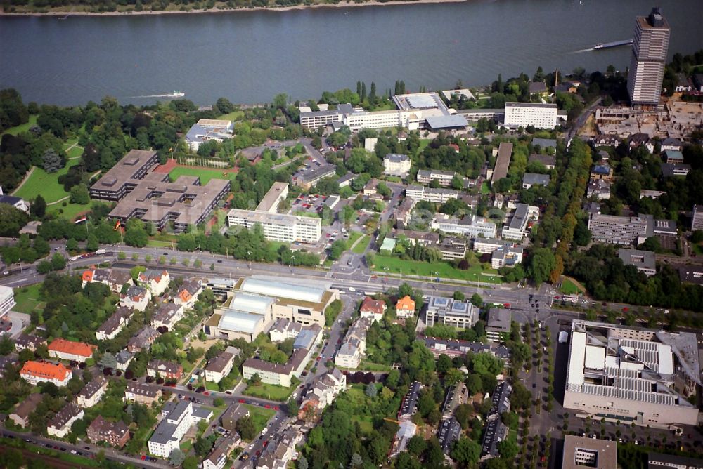 Luftaufnahme Bonn - Regierungsviertel von Bonn im Bundesland Nordrhein-Westfalen