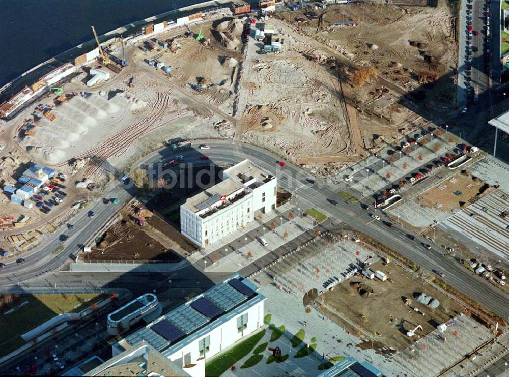 Luftbild Berlin - Tiergarten - Regierungsviertel, Schweizer Botschaft