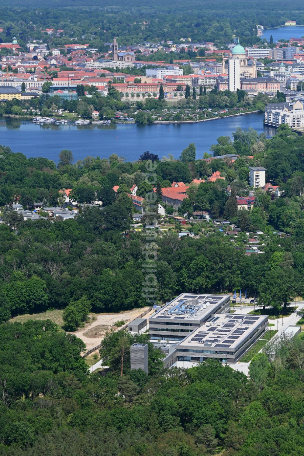 Luftaufnahme Potsdam - Regionalzentrale des Deutschen Wetterdienstes (DWD) in Potsdam im Bundesland Brandenburg, Deutschland