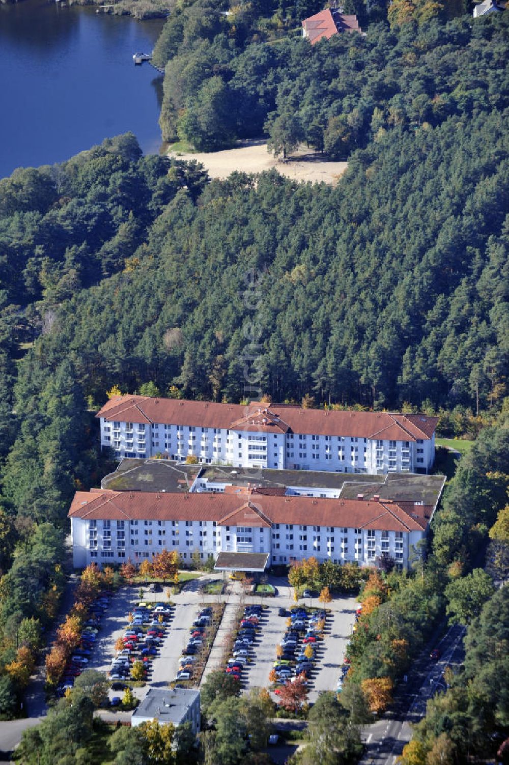 Grünheide von oben - Rehabilitationsklinik / rehabilitation clinic / Grünheide